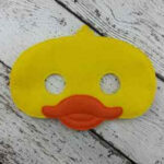 Duck felt Halloween mask