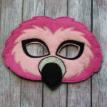 Flamingo felt Halloween mask
