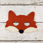 Woodland fox felt Halloween mask