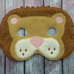 Lion felt Halloween mask