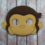 Curious Monkey felt Halloween mask