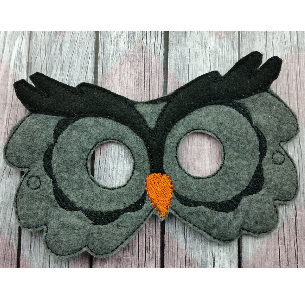 owl mask black