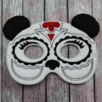 Filigree Enchanted Panda Felt Mask
