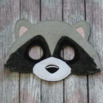 Curious Woodland Raccoon Felt Mask