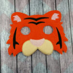 Tiger felt Halloween mask