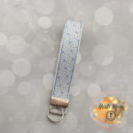 Snowflake Wrist Strap faux leather vinyl keychain