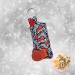 Mom Heart Tattoo inhaler cover faux leather marine vinyl keychain