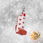 Pawprints on Hearts inhaler cover faux leather marine vinyl keychain
