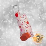 Unicorns Hearts and Rainbows inhaler cover faux leather marine vinyl keychain
