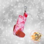 Valentine Ink Stain XOXO inhaler cover faux leather marine vinyl keychain