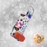 Villain Hearts inhaler cover faux leather marine vinyl keychain