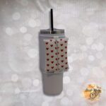 Paw Print Hearts Clean Stitch Tumbler Bag