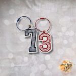 Squad Numbers Marine Vinyl Bag Tag