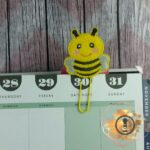 Bumble Bee felt planner paper clip