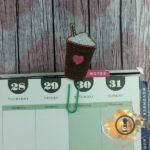 Iced Cofee felt planner paper clip