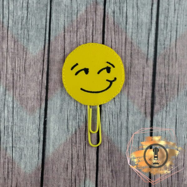 Emoticon Smirk Planner Clip