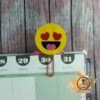 Heart Eyes Emoticon Clip in Planner