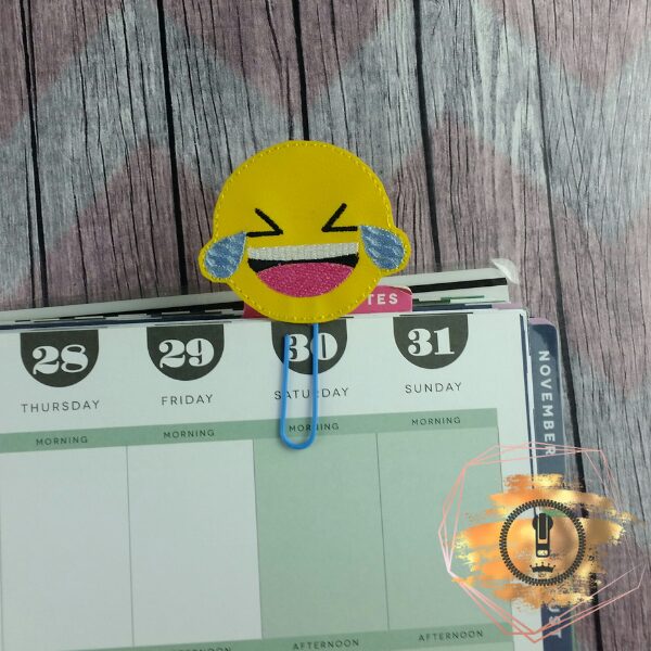 Laughing Emoticon Clip in Planner