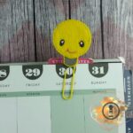 Lightbulb felt planner paper clip