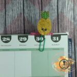 Pineapple glitter vinyl planner paper clip