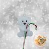 Polar Bear Cane Holder Ornament