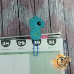Seahorse felt planner paper clip