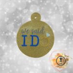 We SaiEmbroidered "We Said I Do" Wedding Vinyl Ornament – Cute Holiday Tree Decoration & Bridal Gift Topperd I Do Wedding Ornament