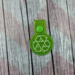 Recycle Snap Tabs for Sports Bags and Luggage, Key Chains, Zipper Pulls, go green, recycle reduce reuse