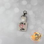 Mr & Mrs Snap Tabs for Sports Bags and Luggage, Key Chains, Zipper Pulls, Mr and Mrs key chain