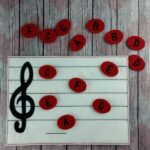 Music Notes Board Treble Match Up