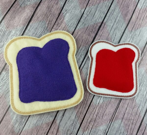 felt food toast sizes