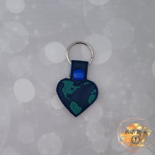 heart earth snap tab